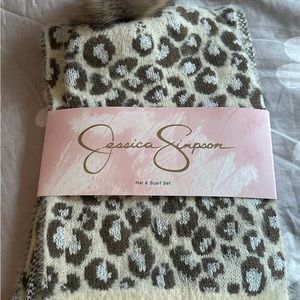 Jessica Simpson scarf and hat set